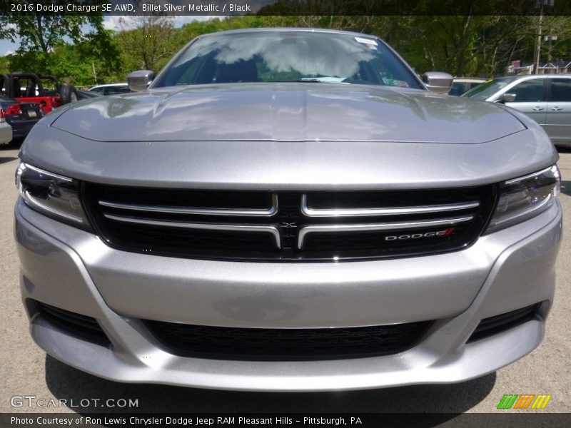 Billet Silver Metallic / Black 2016 Dodge Charger SE AWD