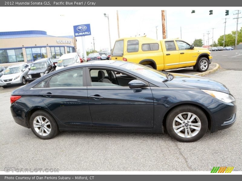 Pacific Blue Pearl / Gray 2012 Hyundai Sonata GLS