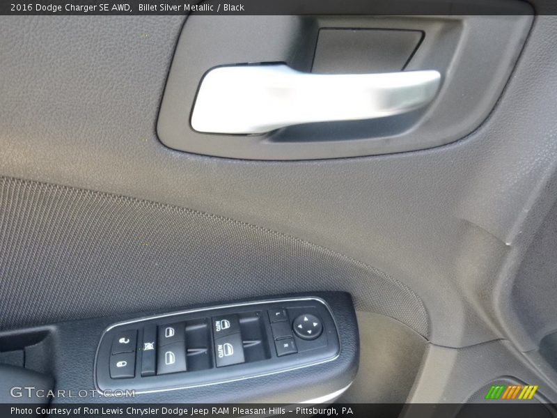 Billet Silver Metallic / Black 2016 Dodge Charger SE AWD