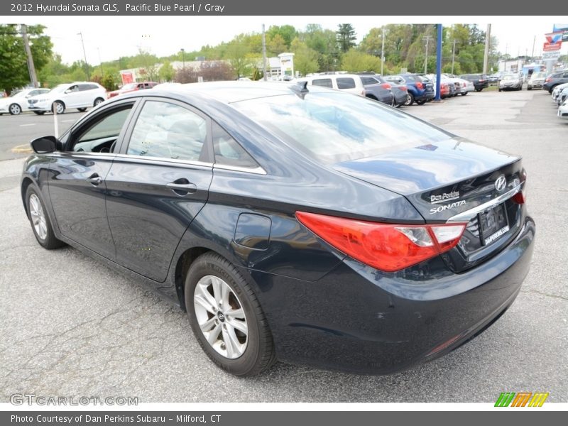 Pacific Blue Pearl / Gray 2012 Hyundai Sonata GLS