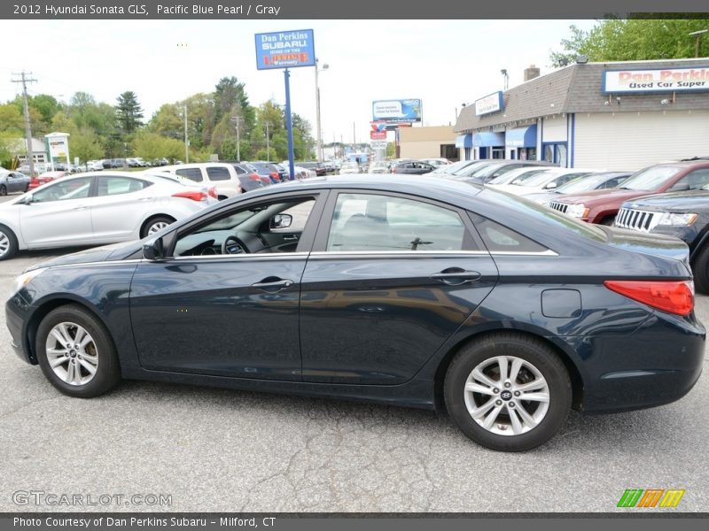 Pacific Blue Pearl / Gray 2012 Hyundai Sonata GLS