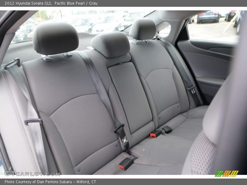 Pacific Blue Pearl / Gray 2012 Hyundai Sonata GLS