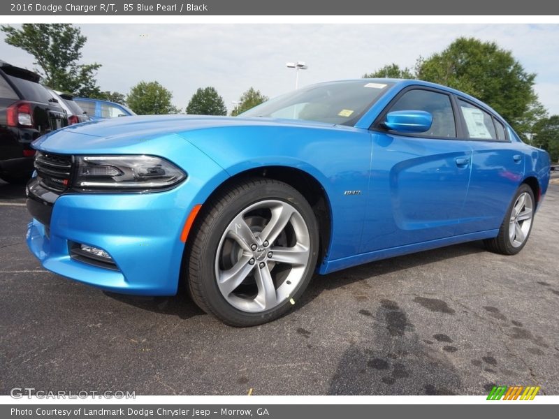 B5 Blue Pearl / Black 2016 Dodge Charger R/T