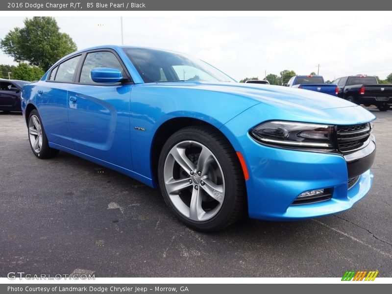 B5 Blue Pearl / Black 2016 Dodge Charger R/T