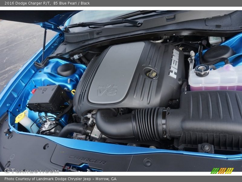 B5 Blue Pearl / Black 2016 Dodge Charger R/T