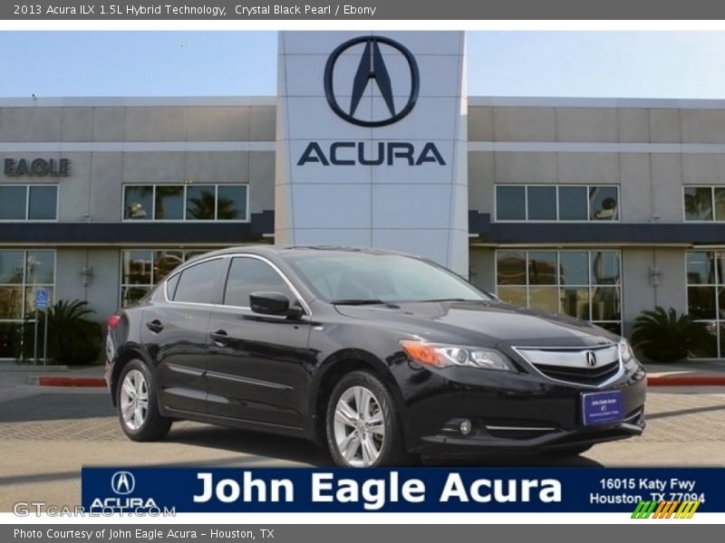 Crystal Black Pearl / Ebony 2013 Acura ILX 1.5L Hybrid Technology