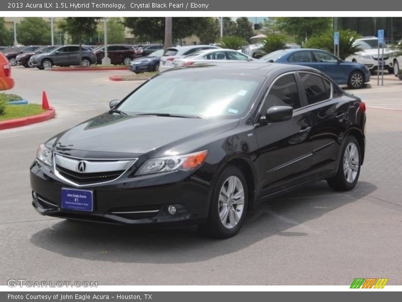 Crystal Black Pearl / Ebony 2013 Acura ILX 1.5L Hybrid Technology
