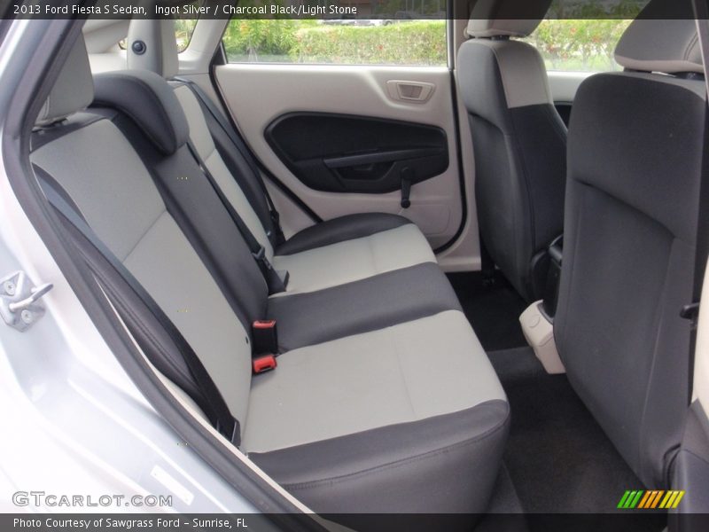 Ingot Silver / Charcoal Black/Light Stone 2013 Ford Fiesta S Sedan