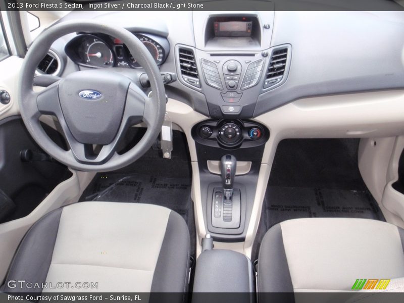 Ingot Silver / Charcoal Black/Light Stone 2013 Ford Fiesta S Sedan