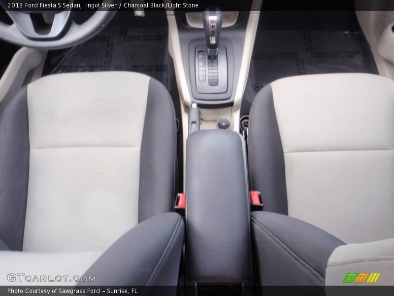 Ingot Silver / Charcoal Black/Light Stone 2013 Ford Fiesta S Sedan