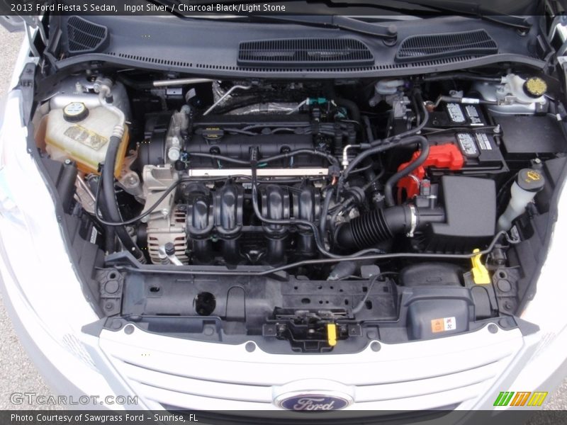 Ingot Silver / Charcoal Black/Light Stone 2013 Ford Fiesta S Sedan