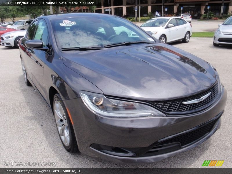 Granite Crystal Metallic / Black 2015 Chrysler 200 S