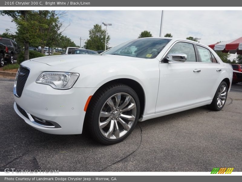 Bright White / Black/Linen 2016 Chrysler 300 C