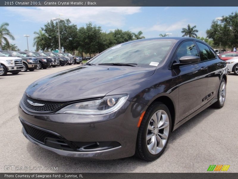 Granite Crystal Metallic / Black 2015 Chrysler 200 S