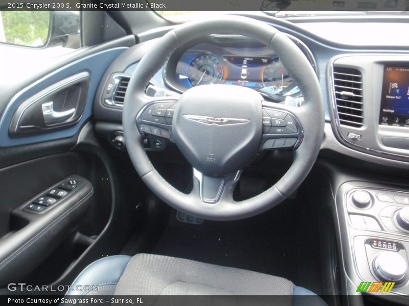 Granite Crystal Metallic / Black 2015 Chrysler 200 S