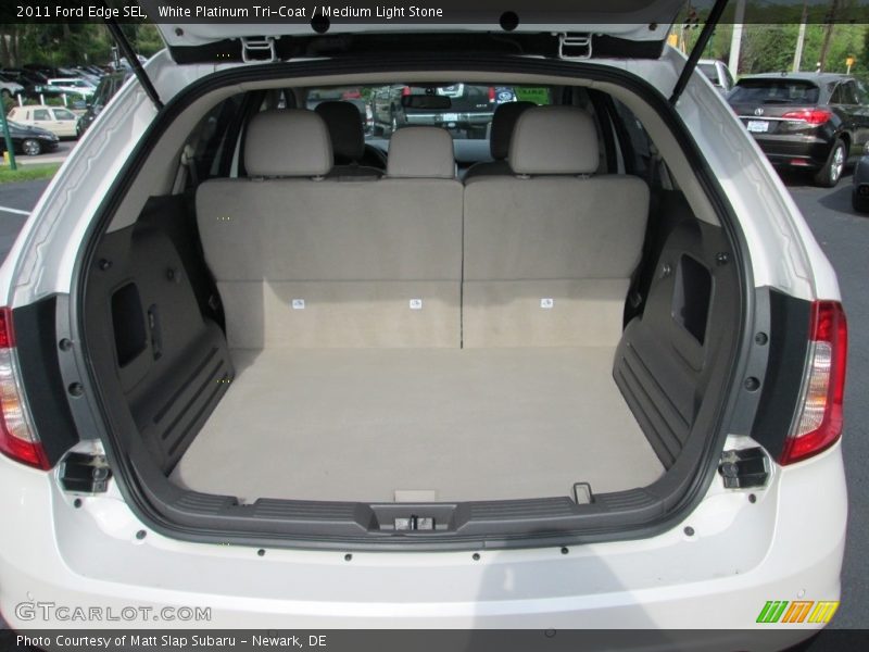White Platinum Tri-Coat / Medium Light Stone 2011 Ford Edge SEL