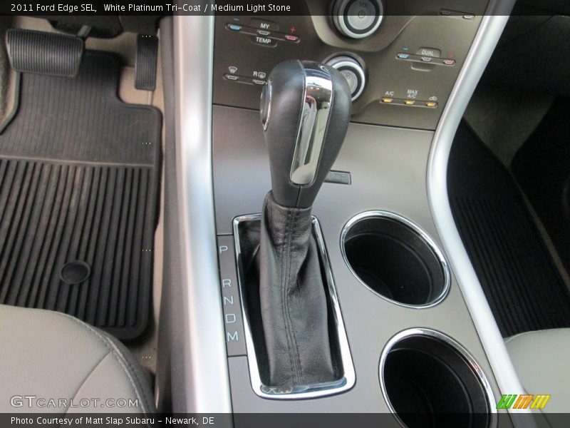 White Platinum Tri-Coat / Medium Light Stone 2011 Ford Edge SEL