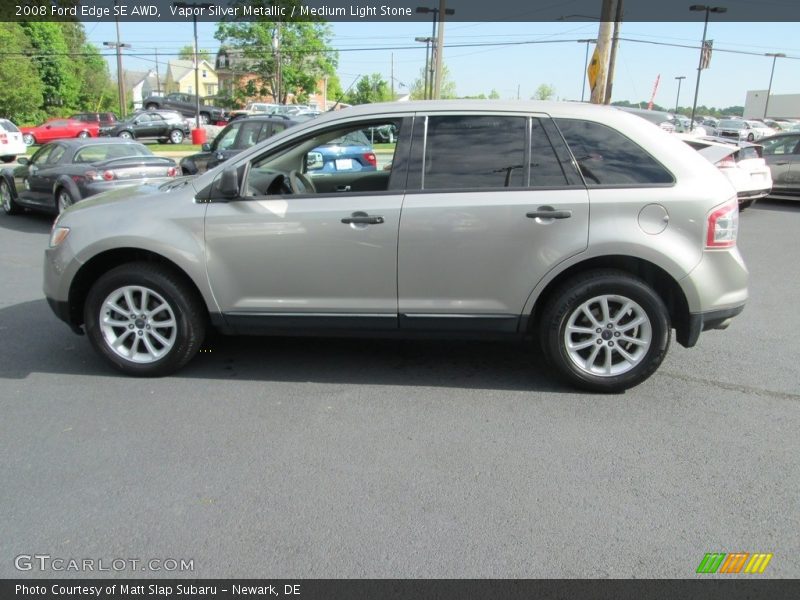 Vapor Silver Metallic / Medium Light Stone 2008 Ford Edge SE AWD