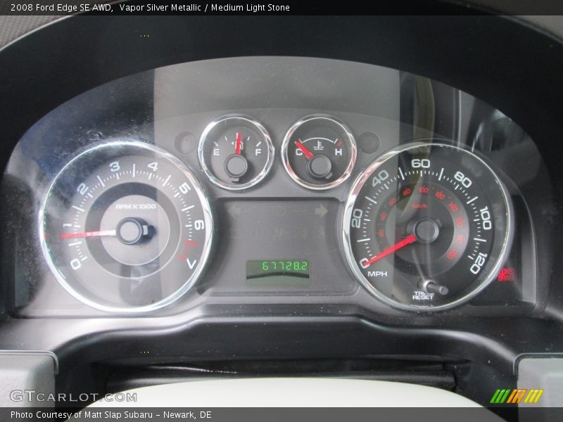 Vapor Silver Metallic / Medium Light Stone 2008 Ford Edge SE AWD