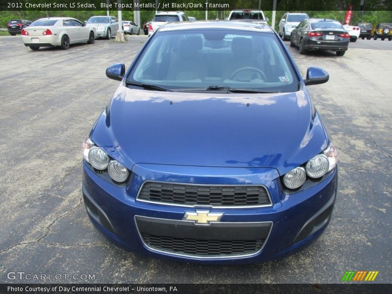 Blue Topaz Metallic / Jet Black/Dark Titanium 2012 Chevrolet Sonic LS Sedan