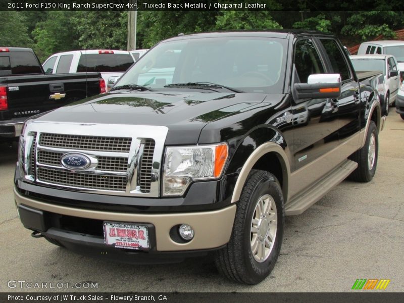 Tuxedo Black Metallic / Chaparral Leather 2011 Ford F150 King Ranch SuperCrew 4x4