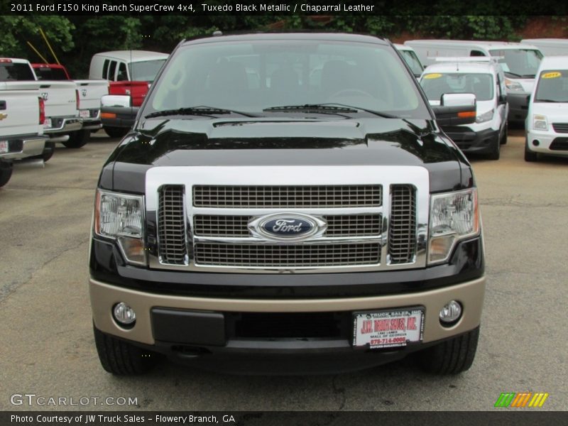 Tuxedo Black Metallic / Chaparral Leather 2011 Ford F150 King Ranch SuperCrew 4x4