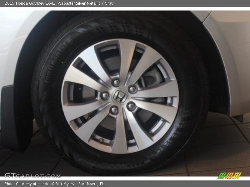 Alabaster Silver Metallic / Gray 2015 Honda Odyssey EX-L