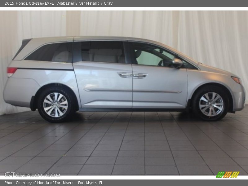 Alabaster Silver Metallic / Gray 2015 Honda Odyssey EX-L