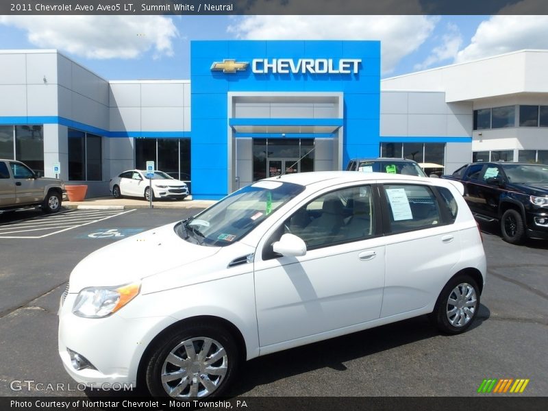 Summit White / Neutral 2011 Chevrolet Aveo Aveo5 LT