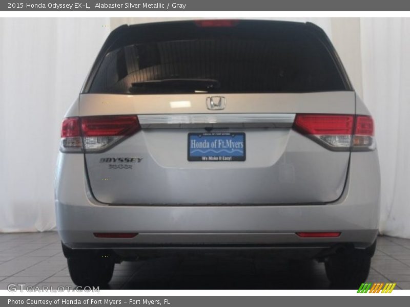 Alabaster Silver Metallic / Gray 2015 Honda Odyssey EX-L