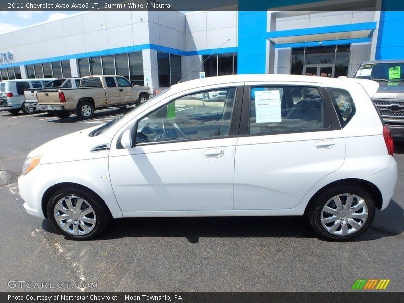 Summit White / Neutral 2011 Chevrolet Aveo Aveo5 LT