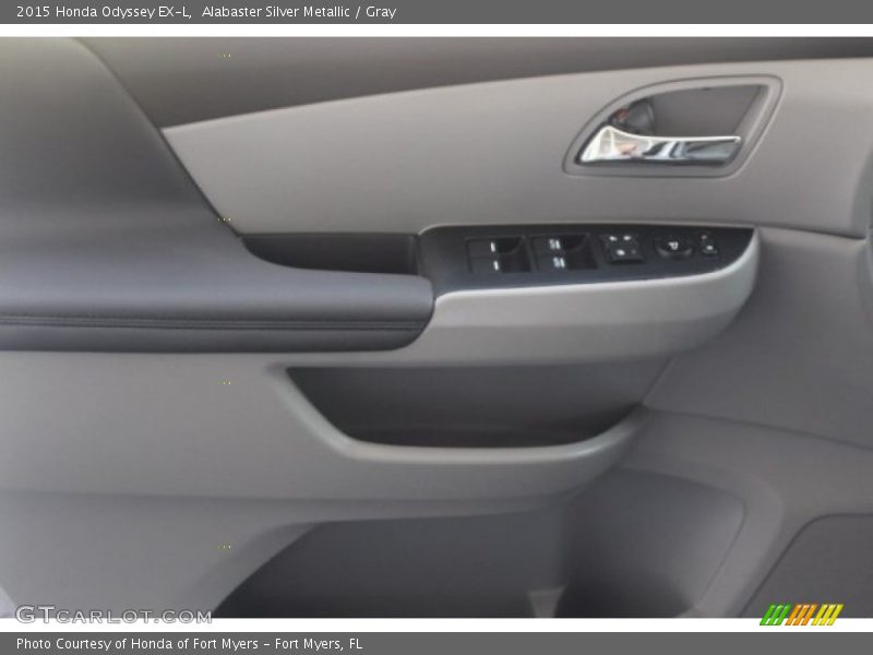 Alabaster Silver Metallic / Gray 2015 Honda Odyssey EX-L