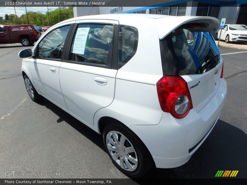 Summit White / Neutral 2011 Chevrolet Aveo Aveo5 LT