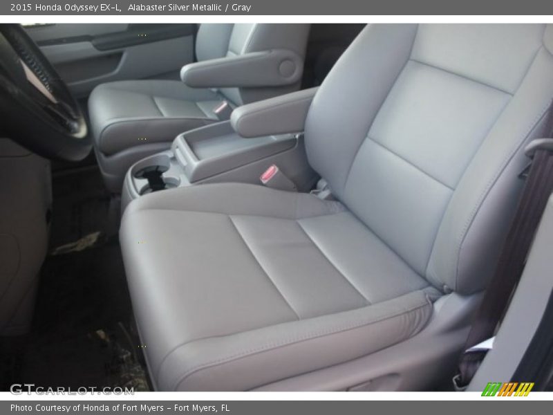 Alabaster Silver Metallic / Gray 2015 Honda Odyssey EX-L