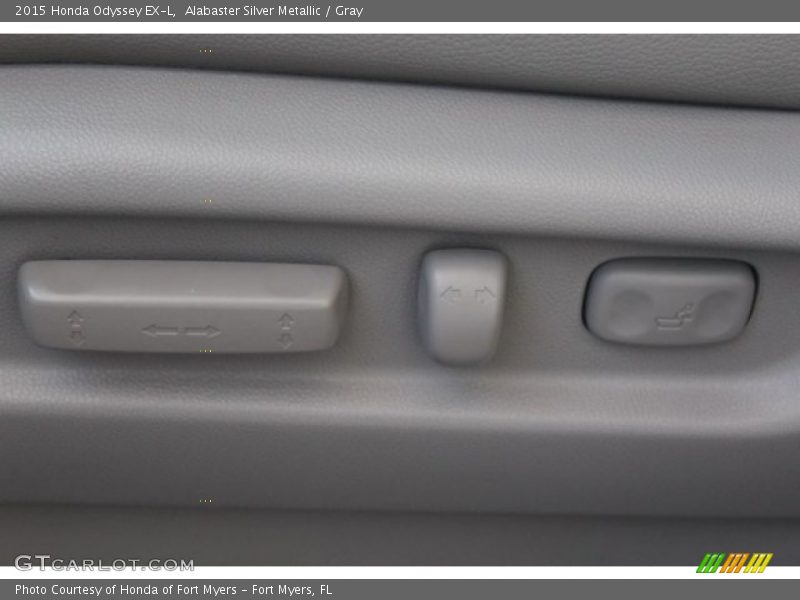 Alabaster Silver Metallic / Gray 2015 Honda Odyssey EX-L