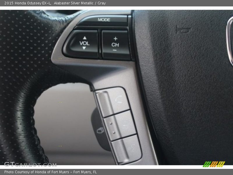 Alabaster Silver Metallic / Gray 2015 Honda Odyssey EX-L