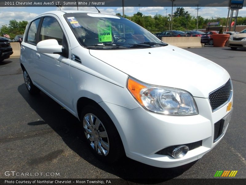 Summit White / Neutral 2011 Chevrolet Aveo Aveo5 LT