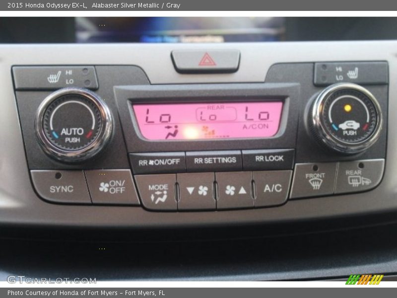 Alabaster Silver Metallic / Gray 2015 Honda Odyssey EX-L