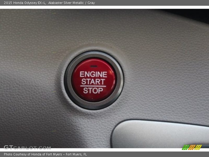 Alabaster Silver Metallic / Gray 2015 Honda Odyssey EX-L