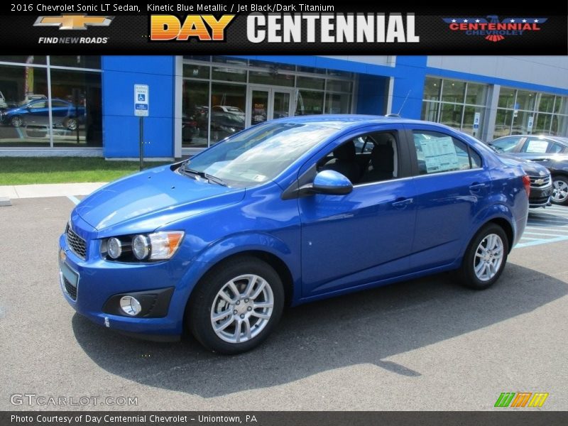 Kinetic Blue Metallic / Jet Black/Dark Titanium 2016 Chevrolet Sonic LT Sedan