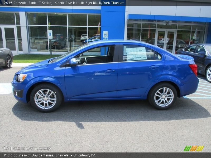 Kinetic Blue Metallic / Jet Black/Dark Titanium 2016 Chevrolet Sonic LT Sedan