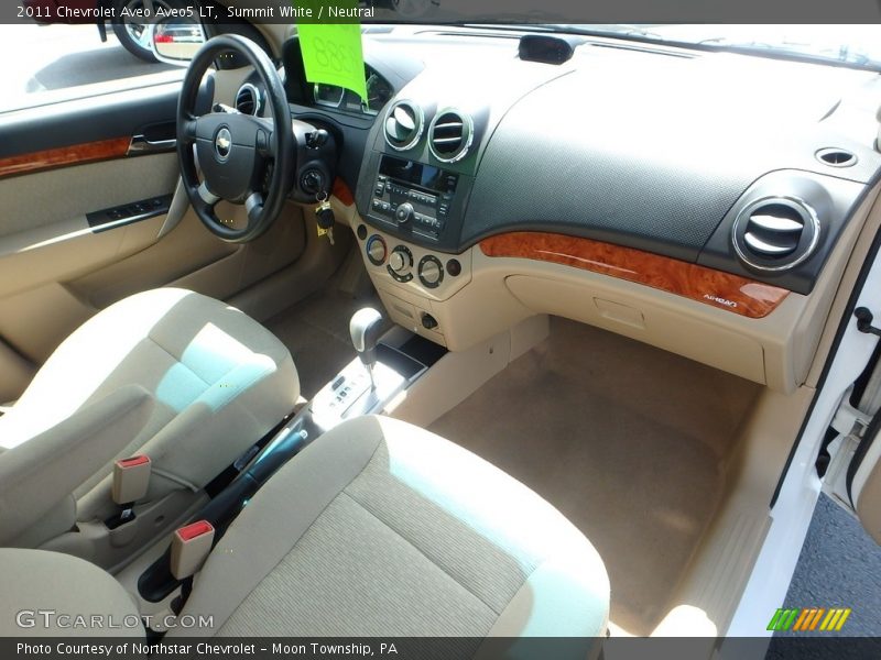 Summit White / Neutral 2011 Chevrolet Aveo Aveo5 LT