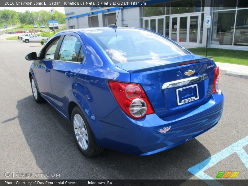 Kinetic Blue Metallic / Jet Black/Dark Titanium 2016 Chevrolet Sonic LT Sedan