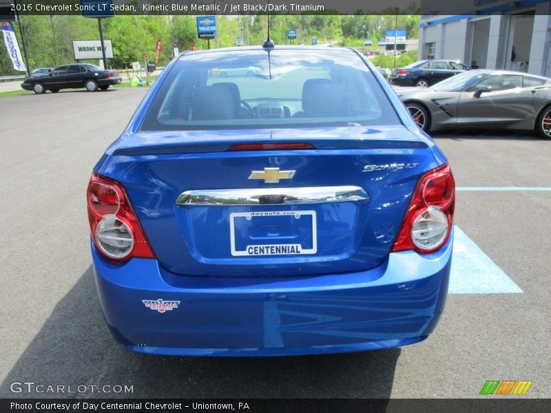 Kinetic Blue Metallic / Jet Black/Dark Titanium 2016 Chevrolet Sonic LT Sedan