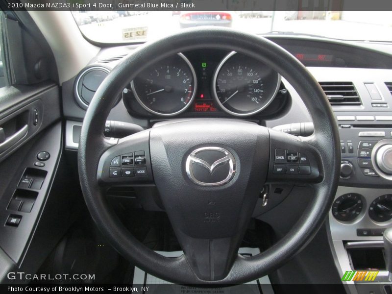 Gunmetal Blue Mica / Black 2010 Mazda MAZDA3 i Sport 4 Door