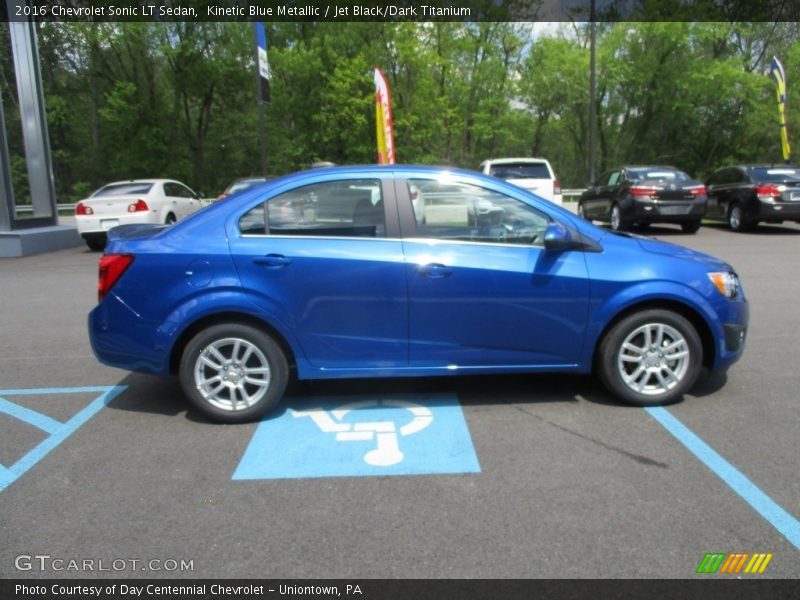 Kinetic Blue Metallic / Jet Black/Dark Titanium 2016 Chevrolet Sonic LT Sedan