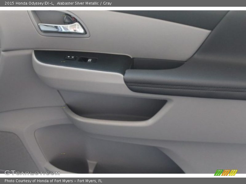 Alabaster Silver Metallic / Gray 2015 Honda Odyssey EX-L