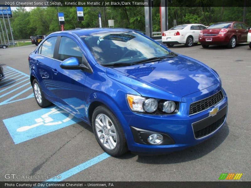 Kinetic Blue Metallic / Jet Black/Dark Titanium 2016 Chevrolet Sonic LT Sedan