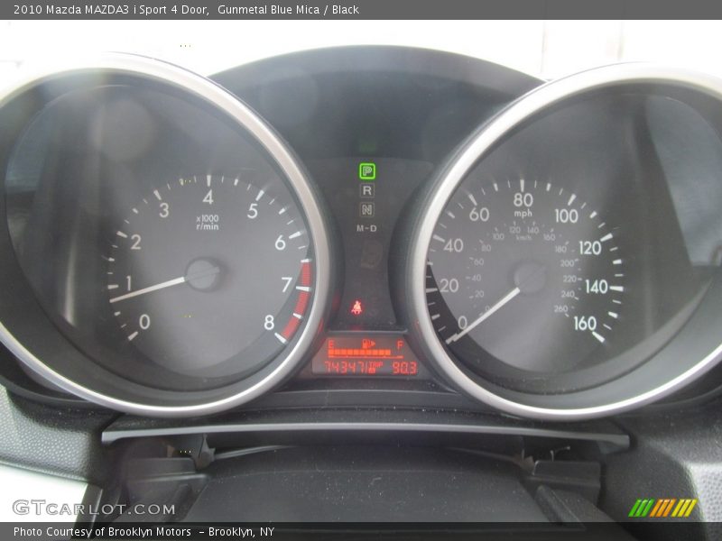 Gunmetal Blue Mica / Black 2010 Mazda MAZDA3 i Sport 4 Door