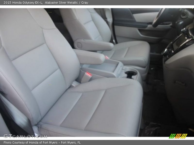 Alabaster Silver Metallic / Gray 2015 Honda Odyssey EX-L